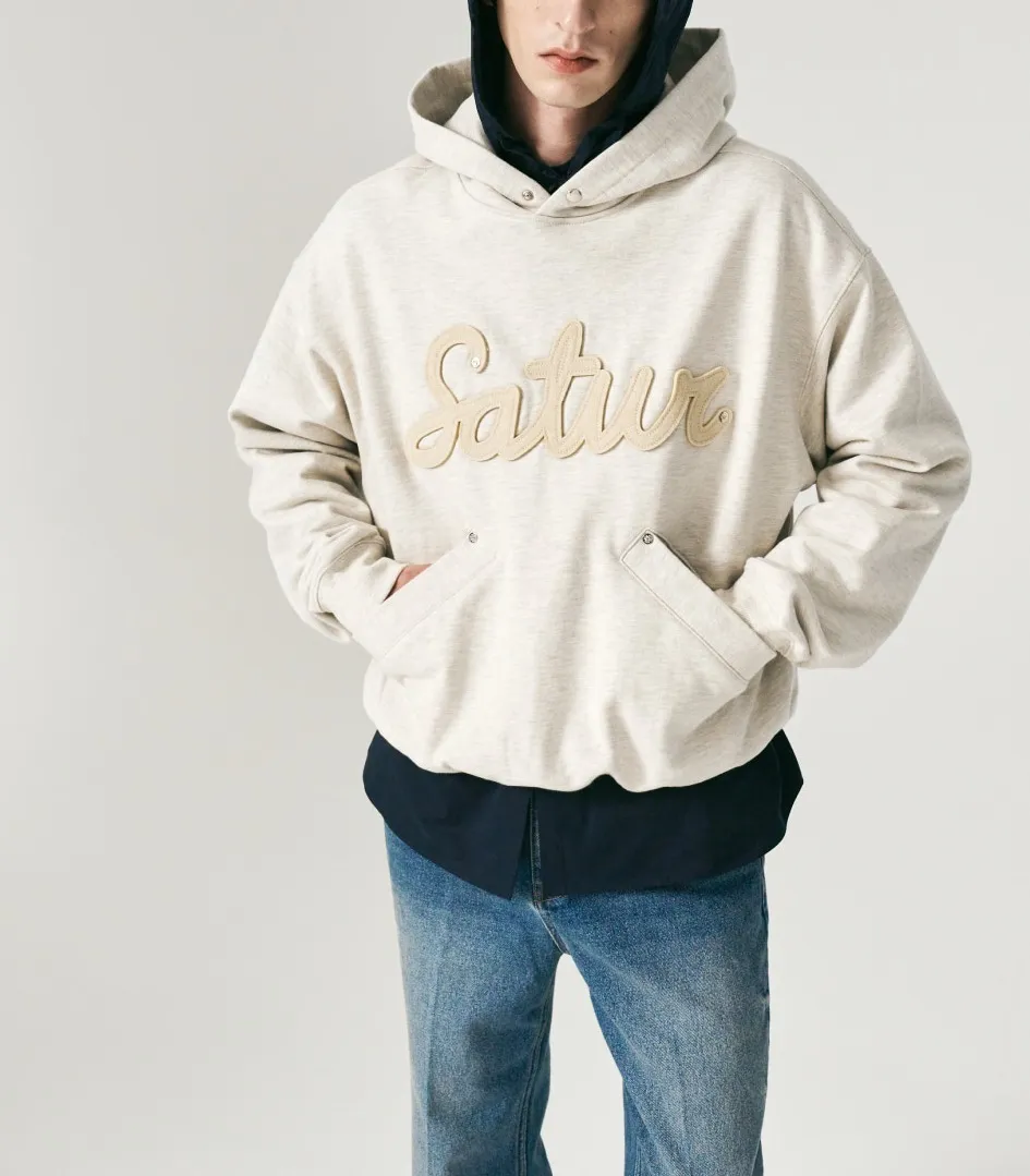 SATUR  |Street Style Logo Hoodies