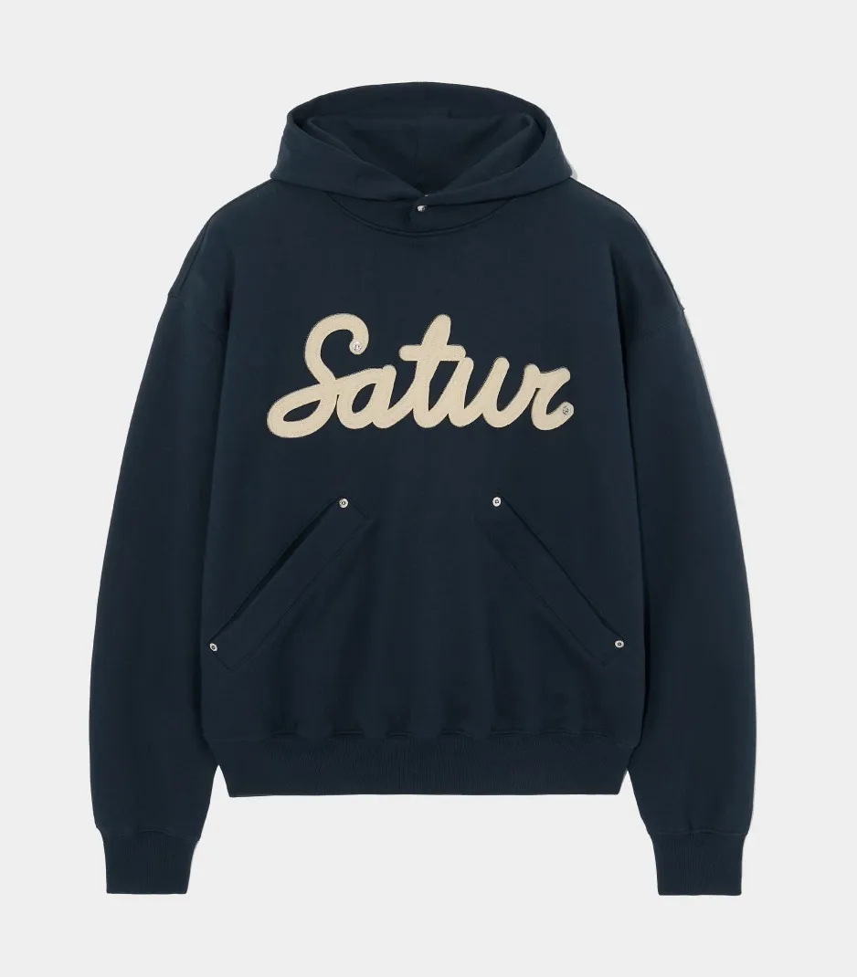 SATUR  |Street Style Logo Hoodies