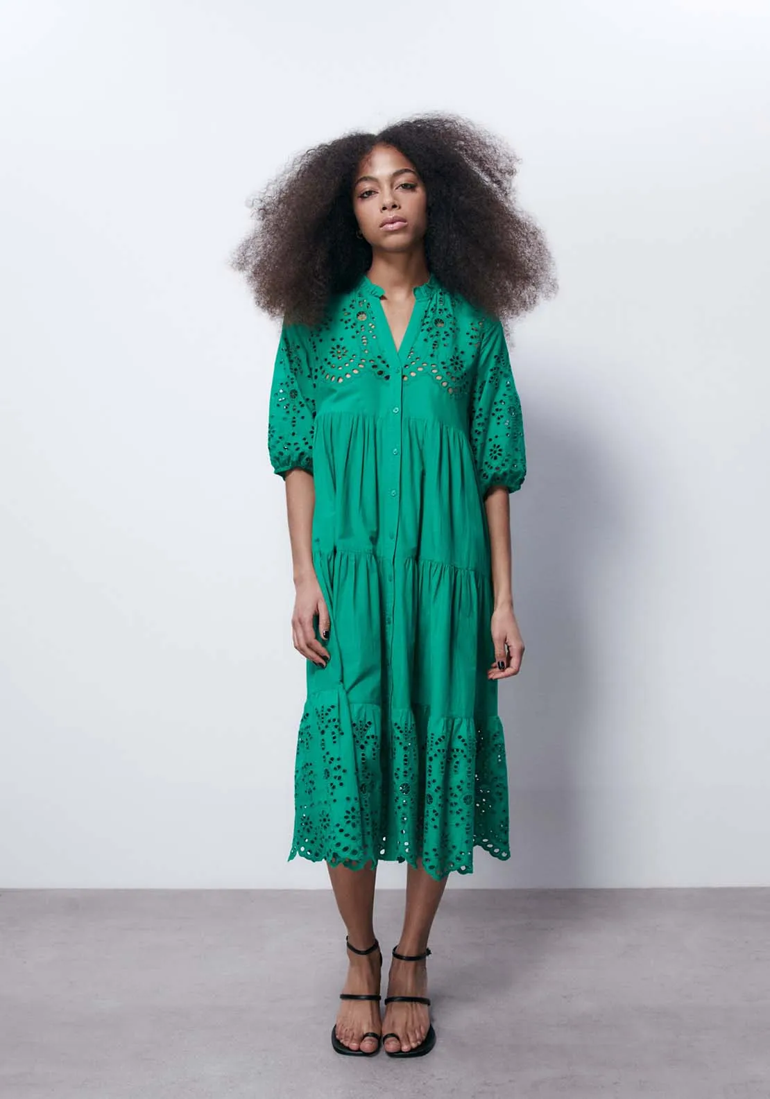 Schiffli Shirt Dress