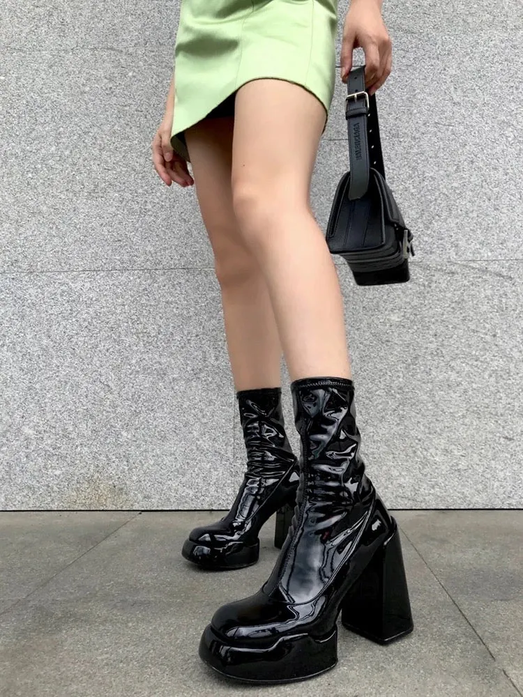 Selene-400 Ankle Heel Boots