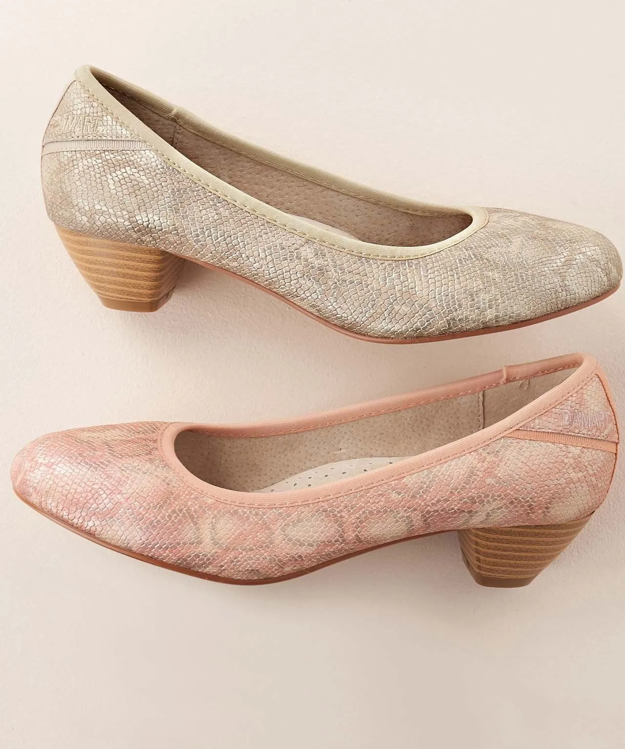 Snake Print Court Shoes