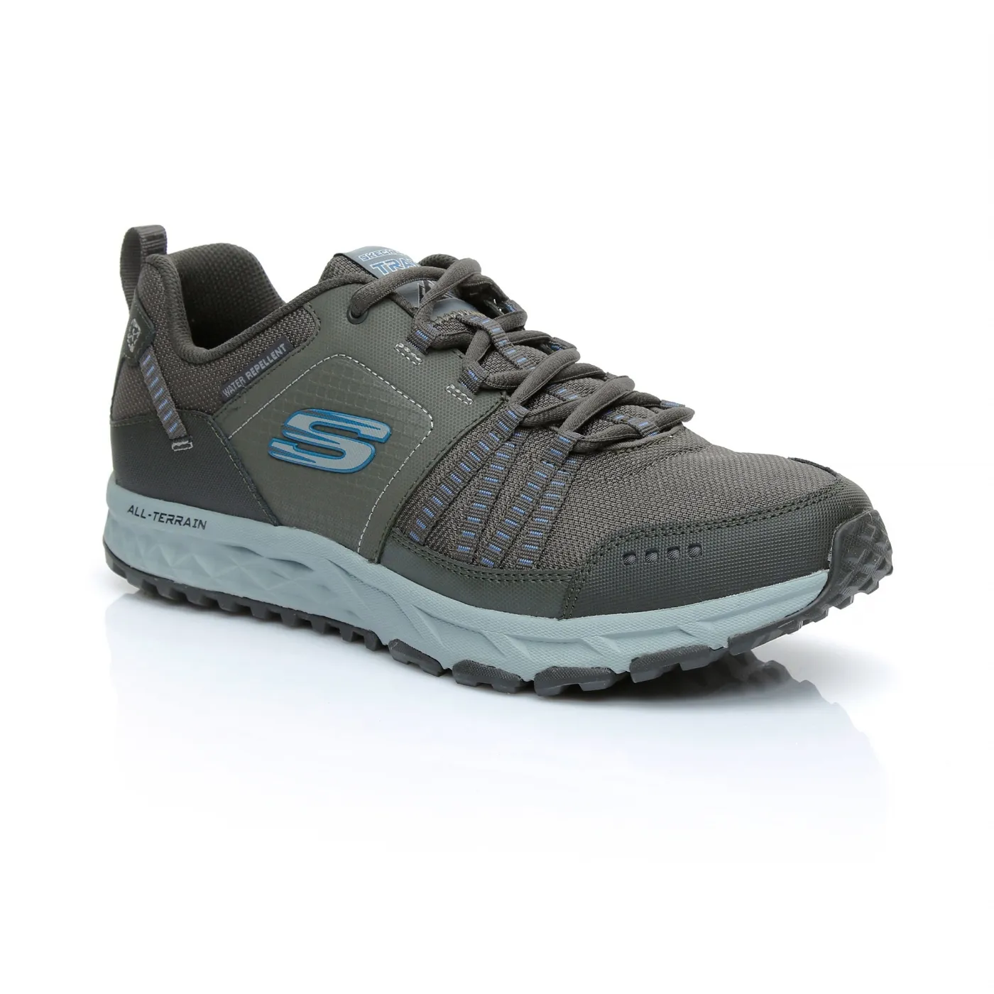 SNEAKER DA TREKKING SKECHERS UOMO ESCAPE PLAN GRIGIO 51591/PEW