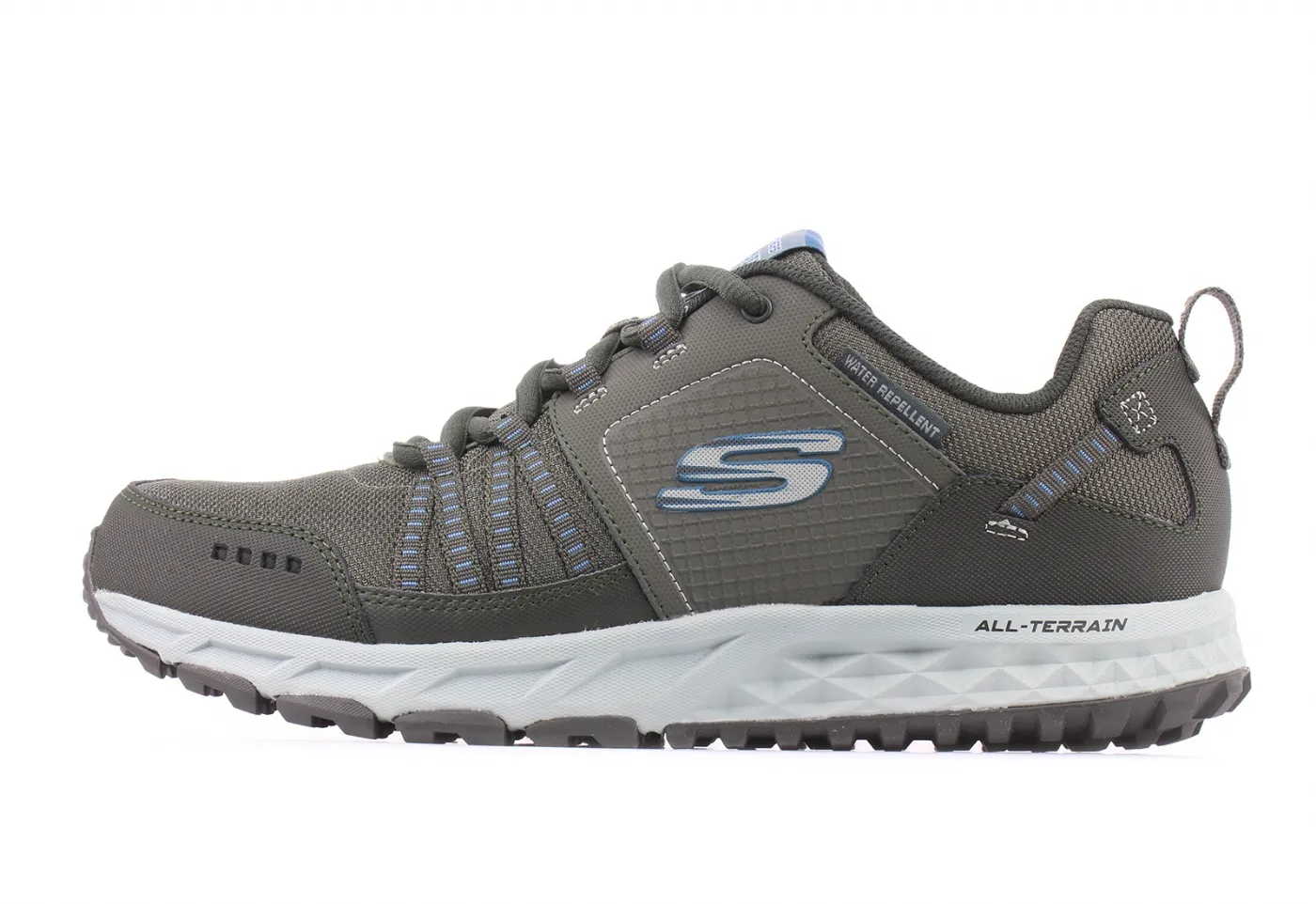 SNEAKER DA TREKKING SKECHERS UOMO ESCAPE PLAN GRIGIO 51591/PEW