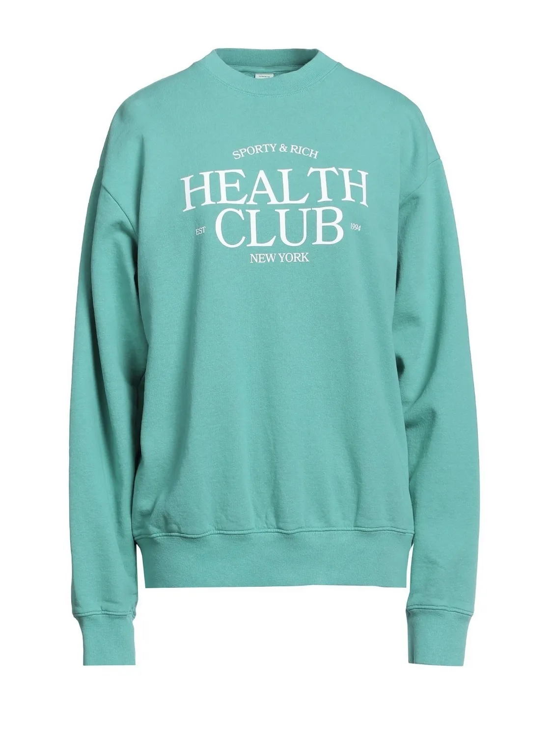 Sporty & Rich  |Crew Neck Sweat Long Sleeves Cotton Logo