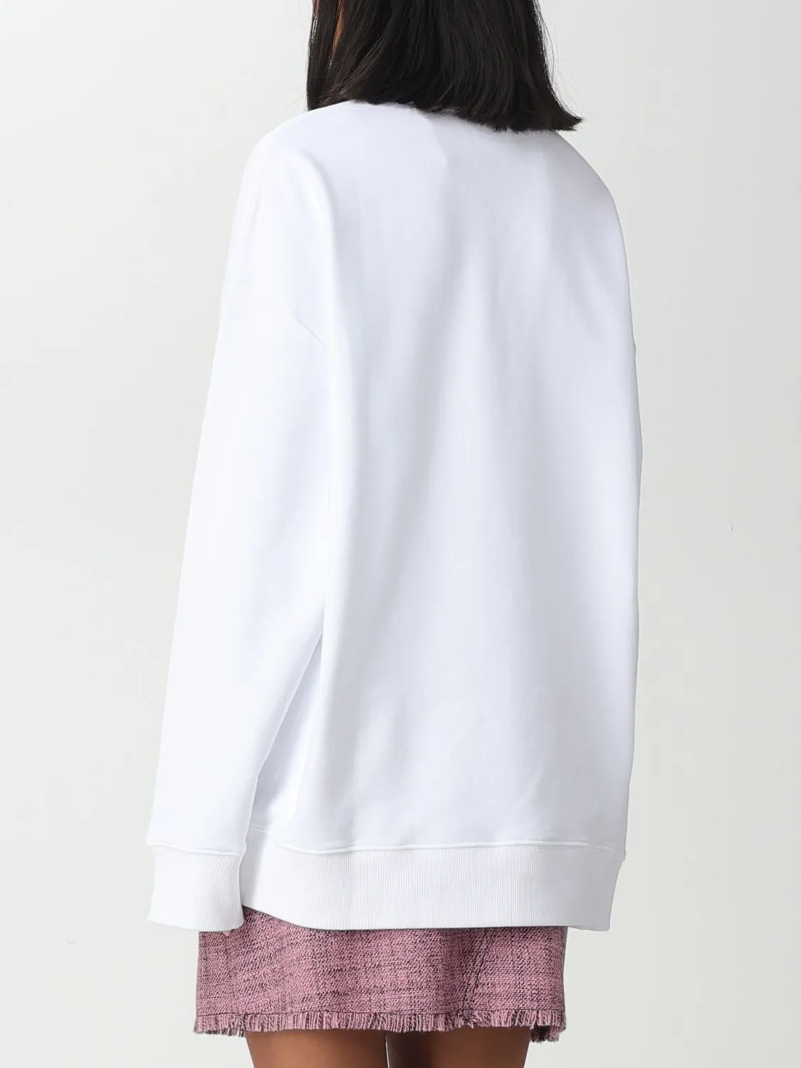 Stella McCartney  |Crew Neck Long Sleeves Cotton Logo Hoodies & Sweatshirts