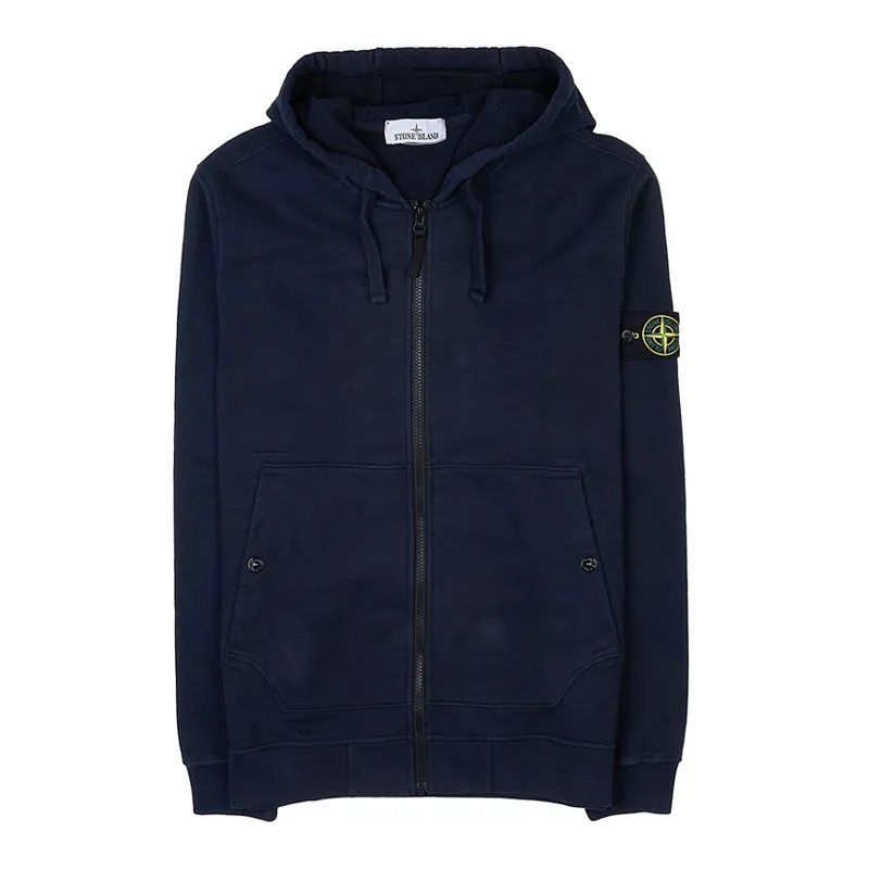 STONE ISLAND  |Street Style Long Sleeves Plain Cotton Logo Hoodies