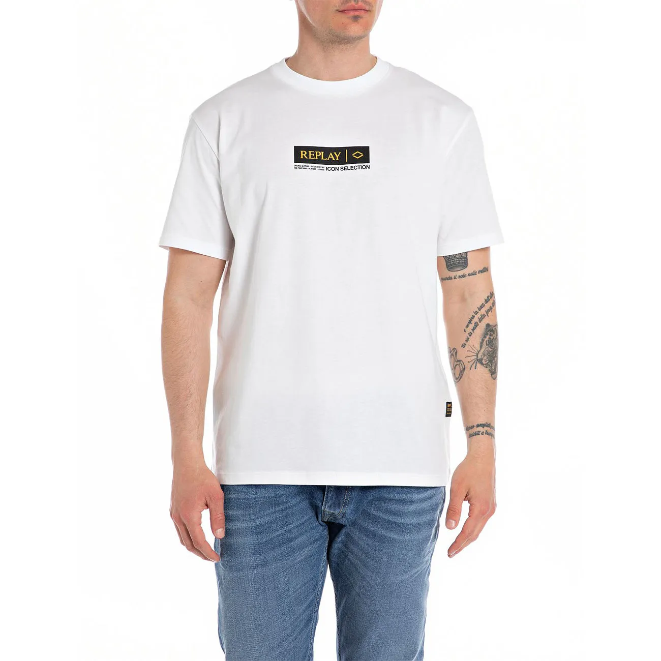 T-SHIRT GIROCOLLO Uomo White