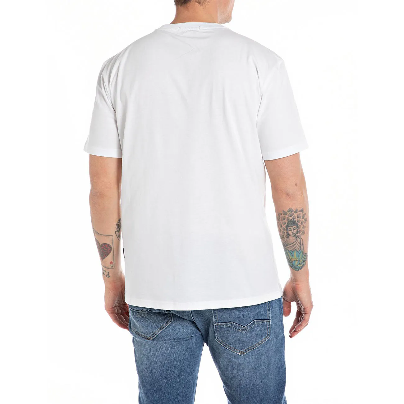 T-SHIRT GIROCOLLO Uomo White