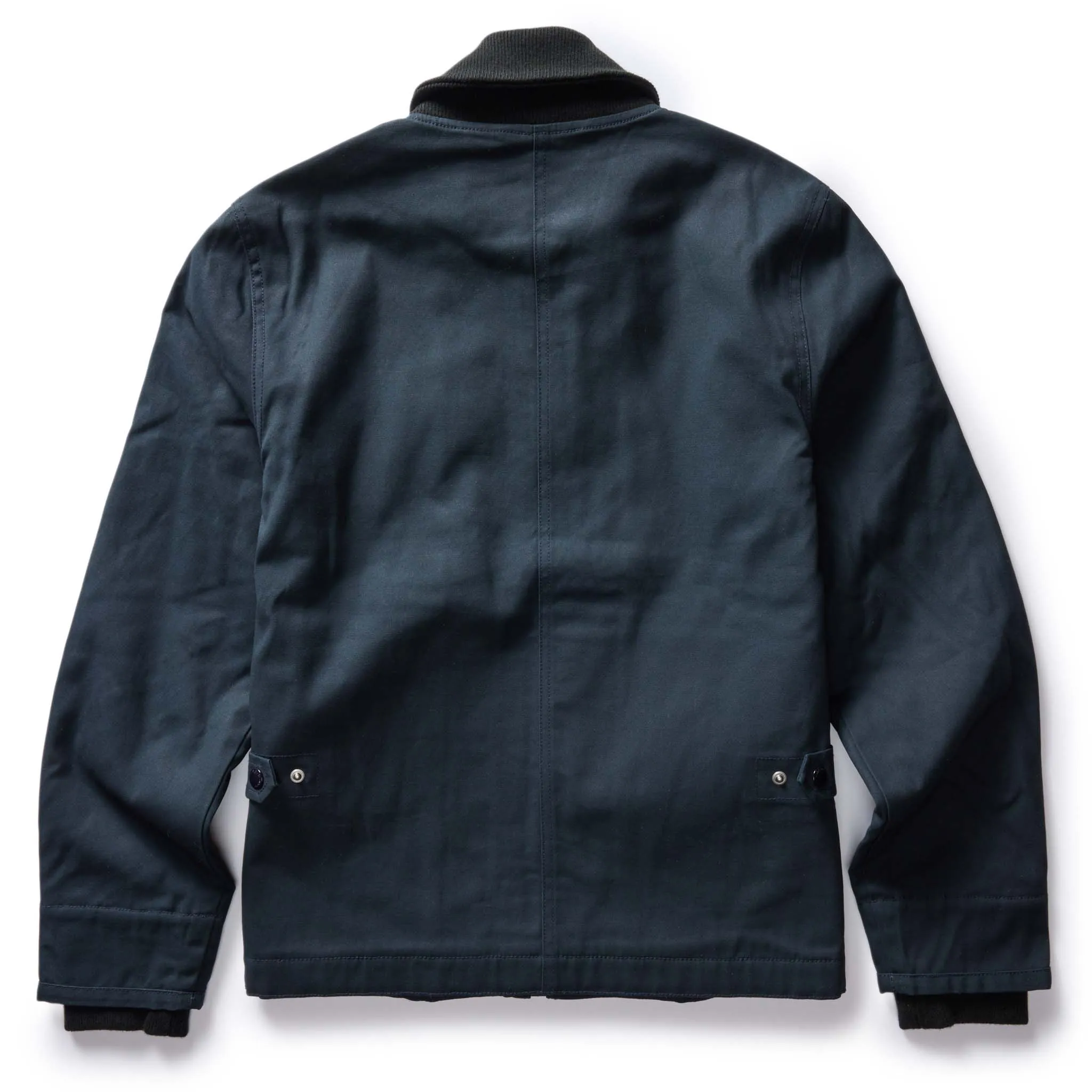 The Deck Jacket in Dark Navy Dry Wax