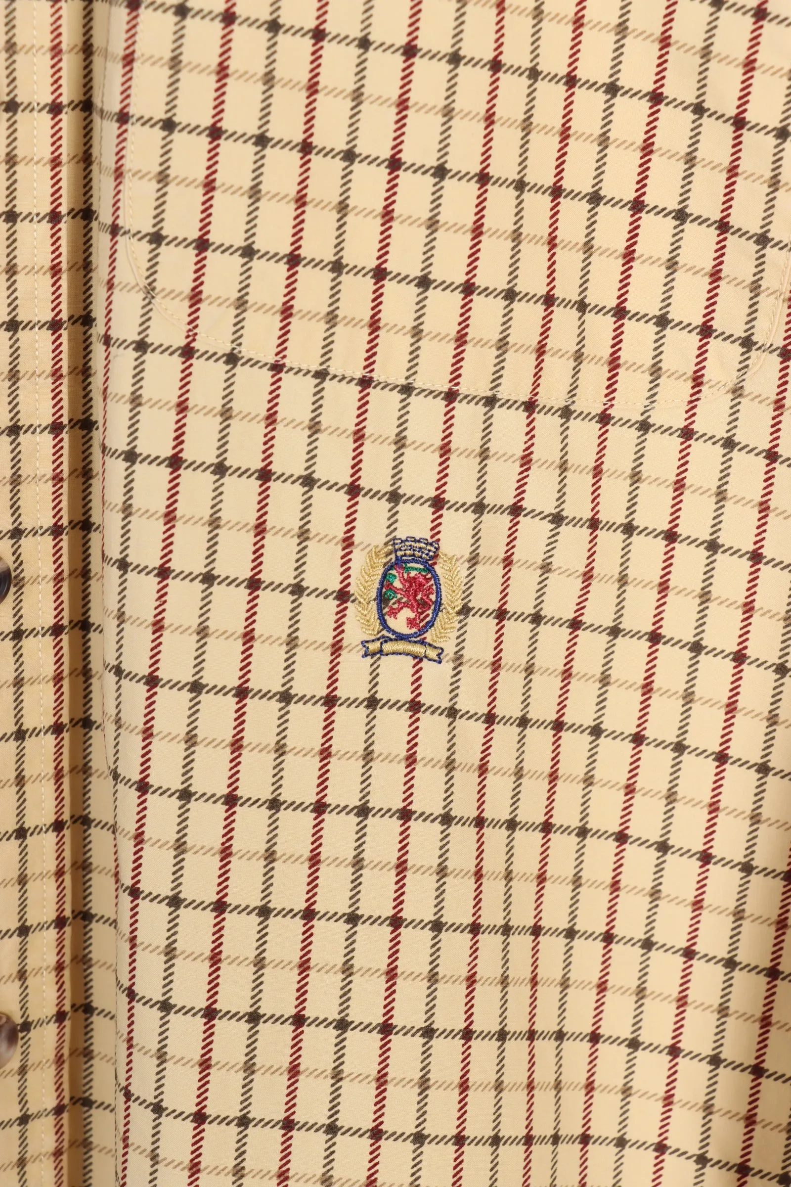 TOMMY HILFIGER Crest Long Checked Sleeve Shirt (L)