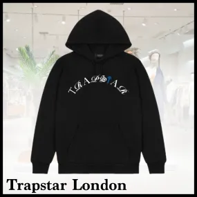 Trapstar London  |Street Style Long Sleeves Plain Cotton Logo Hoodies