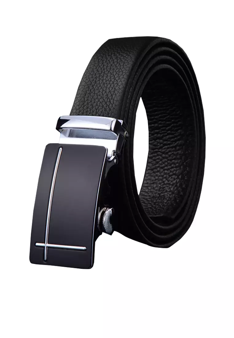 Twenty Eight Shoes Automatic Buckle Grain Leather Belt TS03