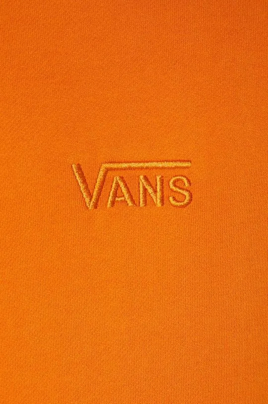 Vans cotton sweatshirt Premium Classics LX Hoodie Fleece men's orange color hooded smooth VN000GZ152K1