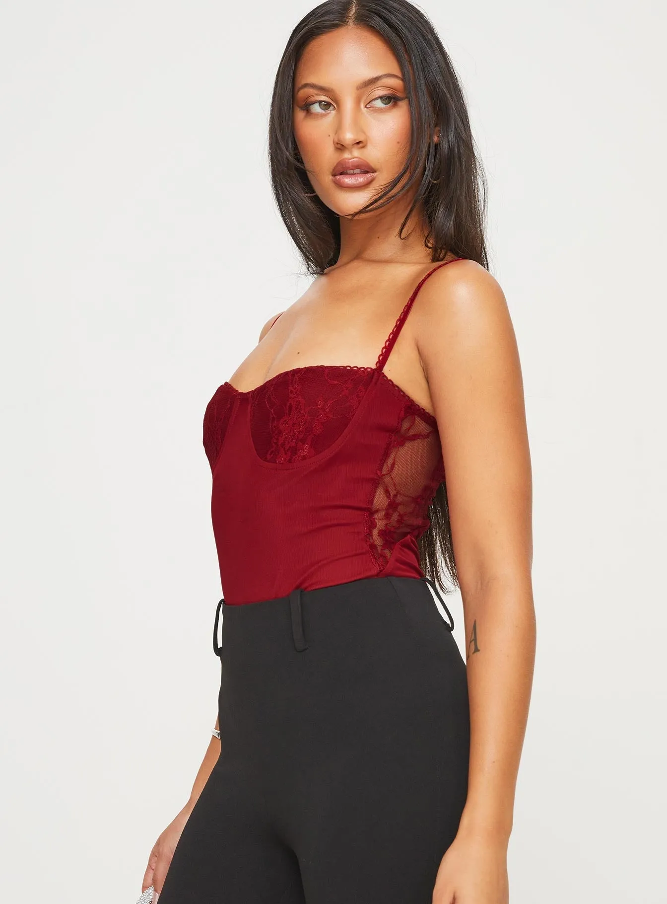 Verica Bodysuit Red