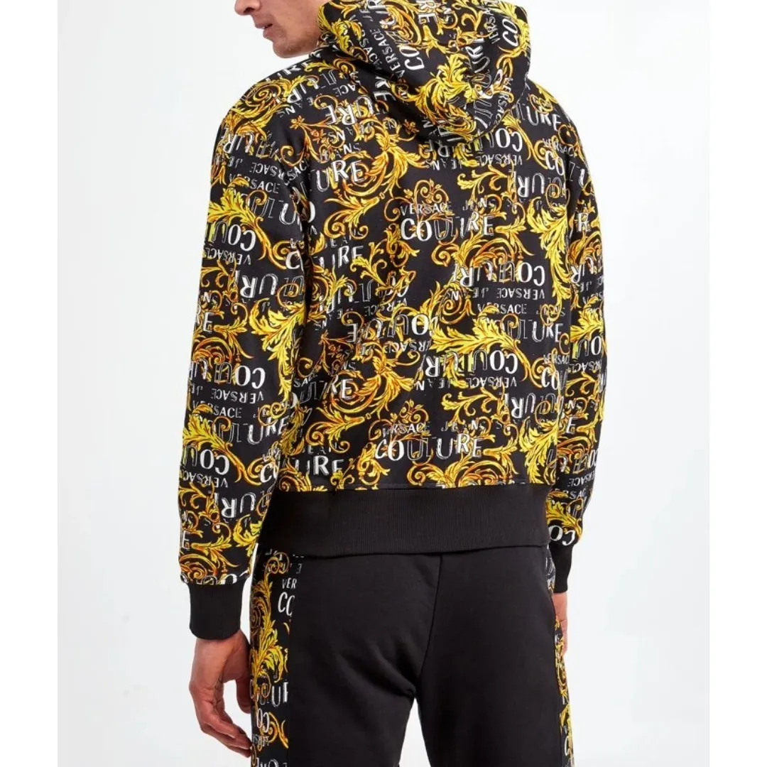 VERSACE JEANS  |Unisex Street Style Long Sleeves Cotton Logo Hoodies