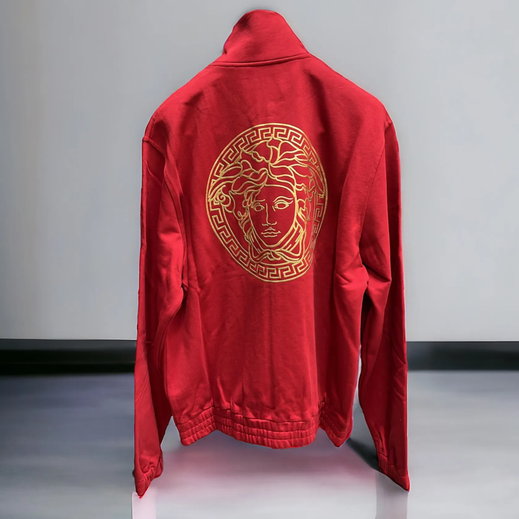 VERSACE  |Street Style Long Sleeves Plain Logo Luxury Hoodies