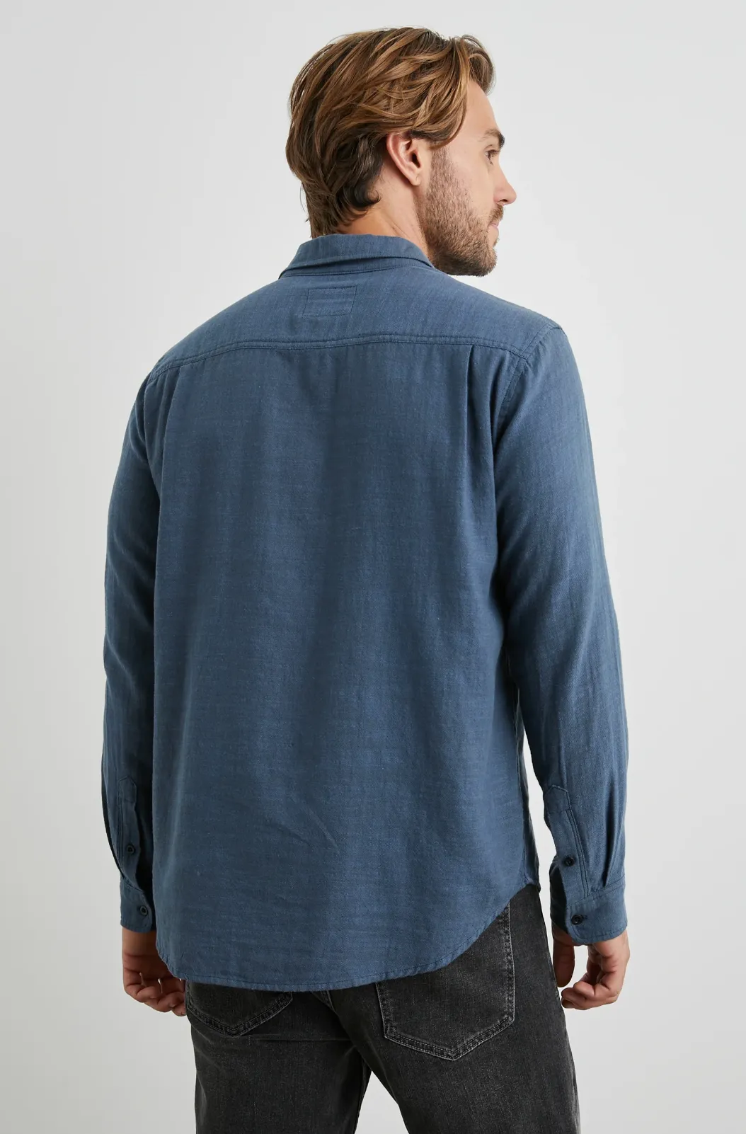 WYATT COTTON SLUB LONG SLEEVE SHIRT