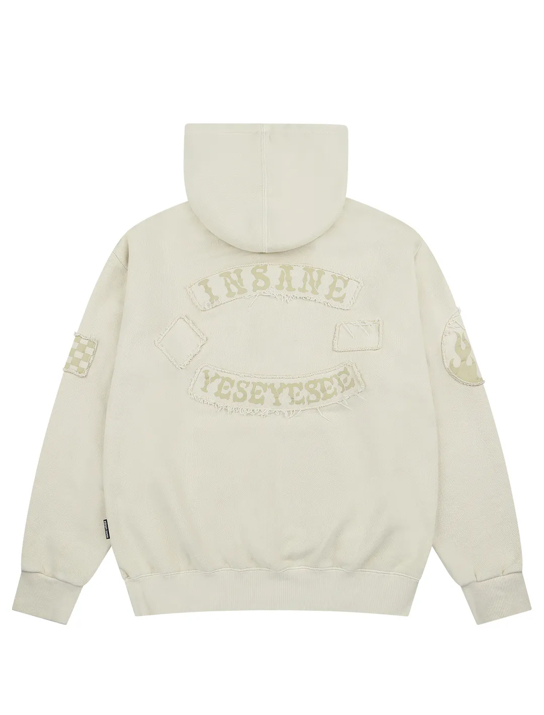 YESEYESEE  |[YESEYESEE]★X Insane Garage Pigment Patched Hoodie