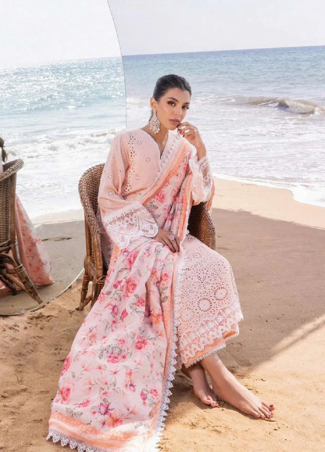 Zainab Chottani Embroidered Lawn Unstitched 3 Piece Suit - ZC24CL 2A NORA