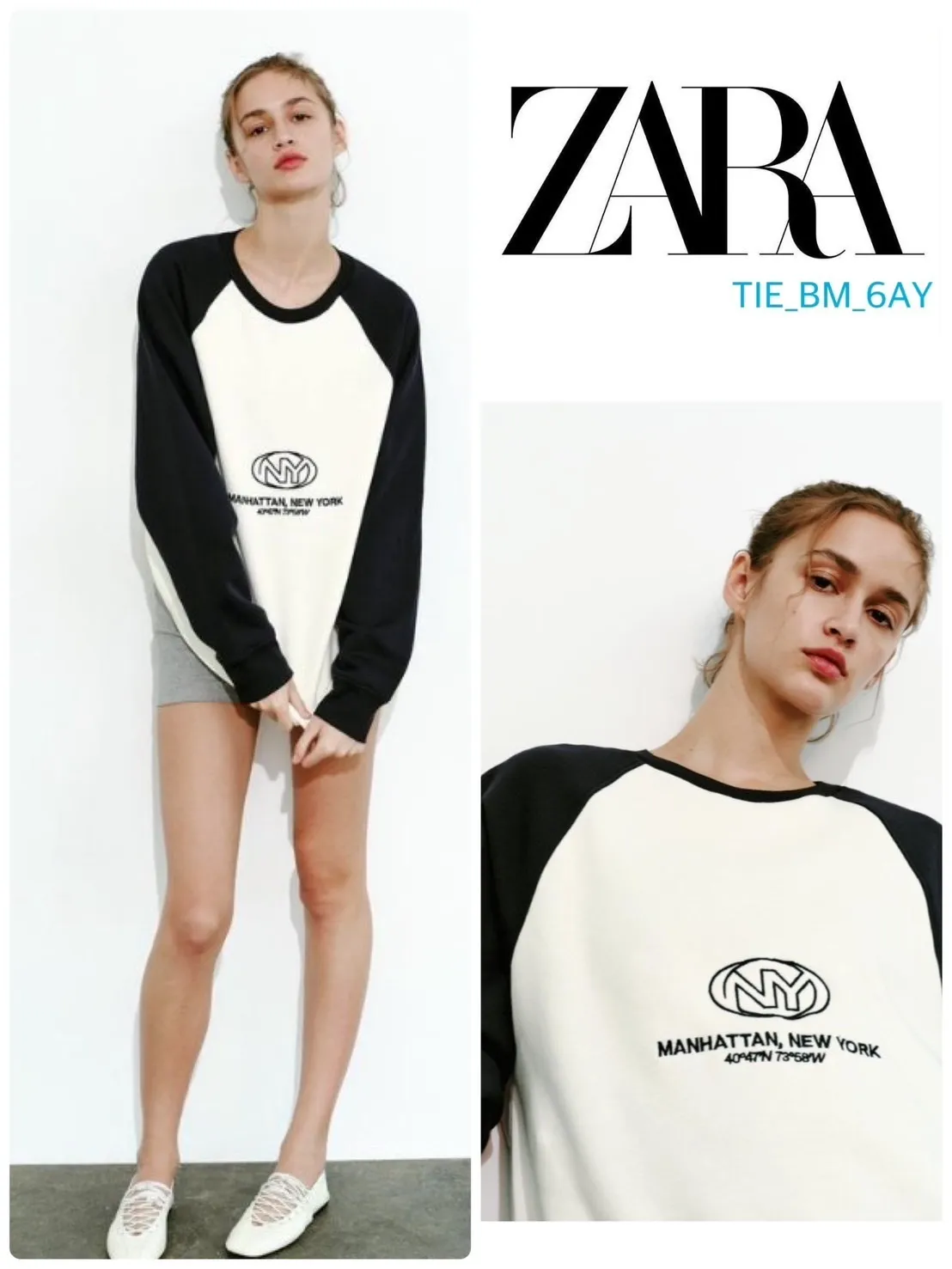 ZARA  |Long Sleeves Plain Cotton Logo Hoodies & Sweatshirts