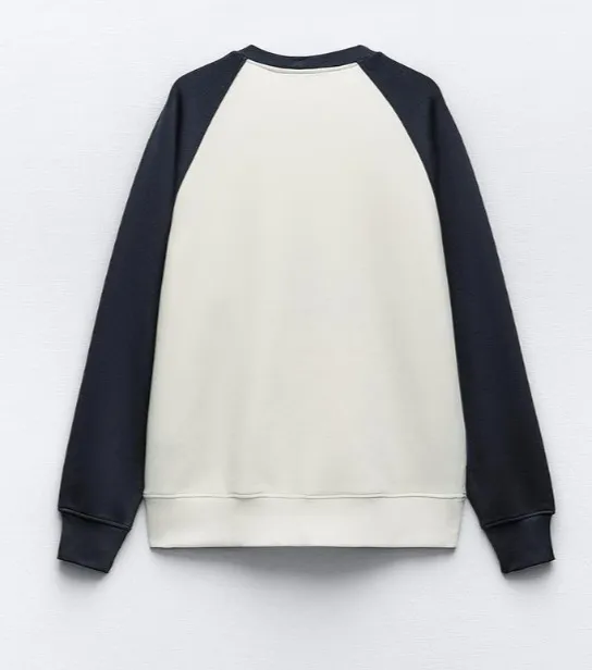 ZARA  |Long Sleeves Plain Cotton Logo Hoodies & Sweatshirts