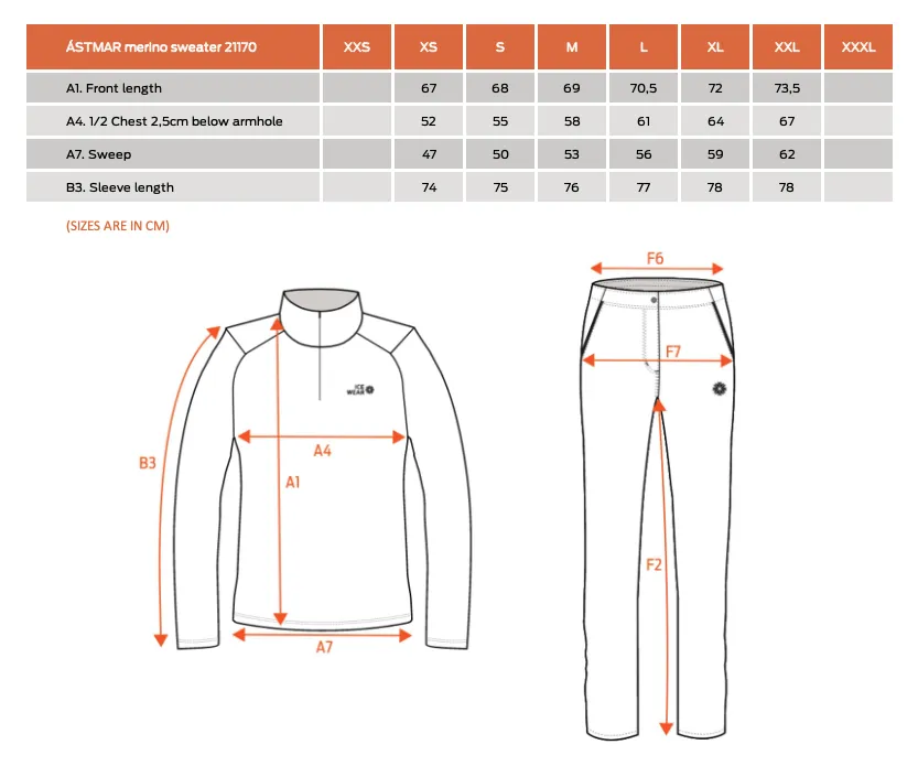 Ástmar merino mens Nordic knit sweater