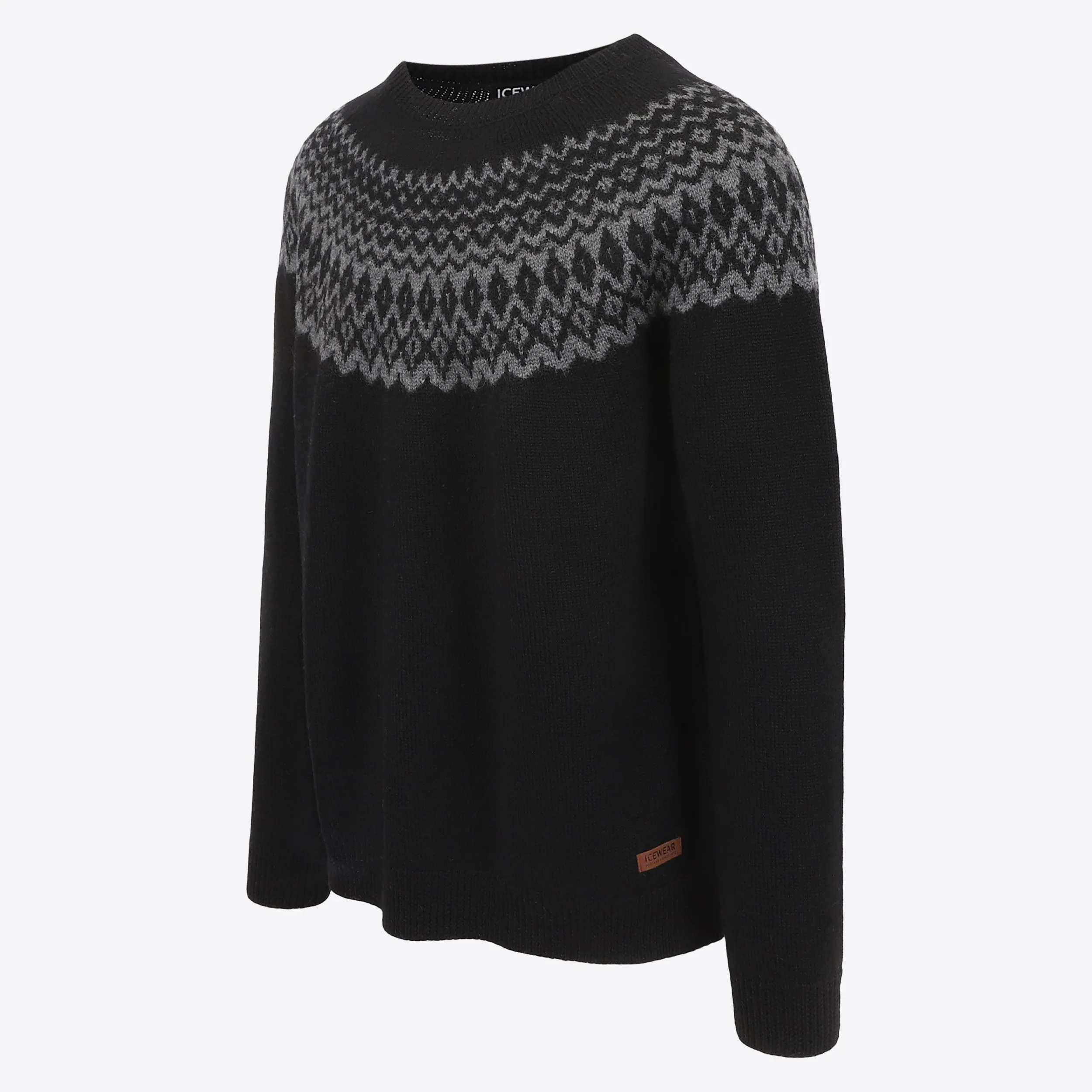 Ástmar merino mens Nordic knit sweater